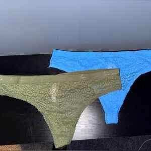 NWT 2 PINK Victoria's Secret Lace Panties